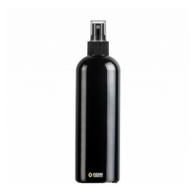 400 ml Toptan Siyah Pet �i�e Siyah Parmak Spreyli