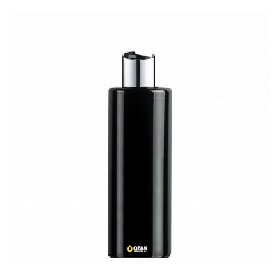 400 ml Toptan Siyah Silindir Pet �i�e G�m�� Siyah Disctop Kapak