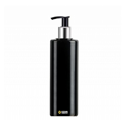 400 ml Toptan Siyah Silindir Pet �i�e G�m�� Siyah Losyon S�v� Sabun Pompas�