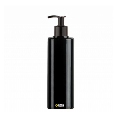 400 ml Toptan Siyah Silindir Pet �i�e Siyah Losyon S�v� Sabun Pompas�