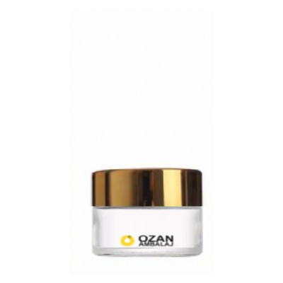 5 ml �effaf Cam Krem Kavanozu Gold Kapak Toptan