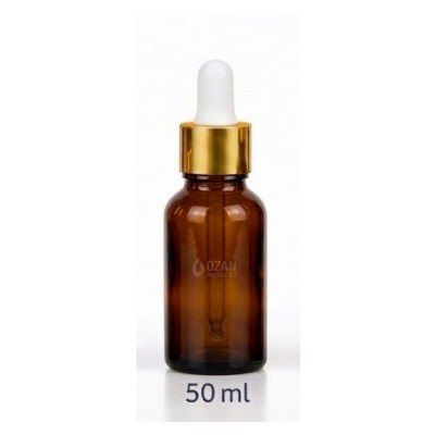 50 ml Amber Cam �i�e Gold Beyaz Damlal�k