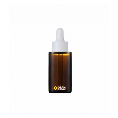 50 ml Amber Silindir Cam �i�e Beyaz Damlal�kl� 