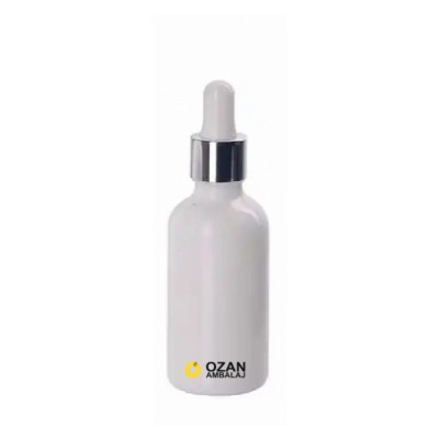 50 ml Beyaz Boyal� Cam Damlal�kl� �i�e �thal Toptan