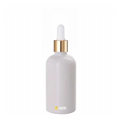 50 ml Beyaz Cam �i�e Gold Beyaz Damlal�k Toptan �thal