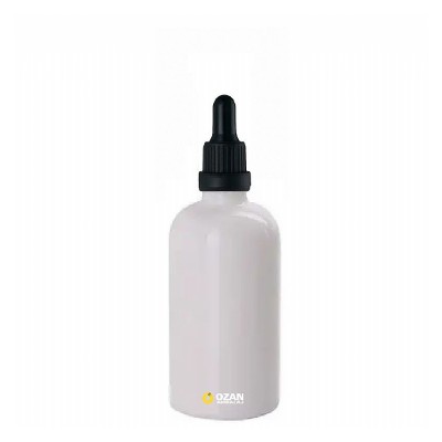 50 ml Beyaz Cam �i�e Siyah Kilitli Damlal�k Toptan �thal