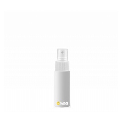 20 ml Beyaz Polietilen �i�e Beyaz Spreyli Silindir HDPE �i�e