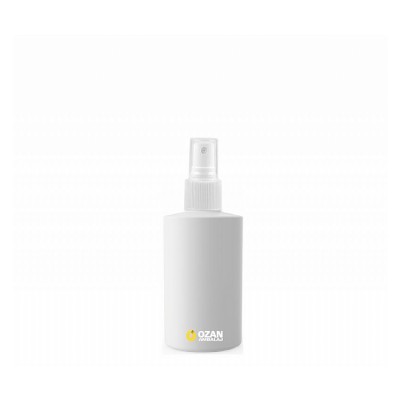 50 ml Beyaz Polietilen �i�e Beyaz Spreyli Silindir HDPE �i�e