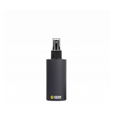 50 ml Siyah Polietilen �i�e Siyah Spreyli Silindir HDPE �i�e