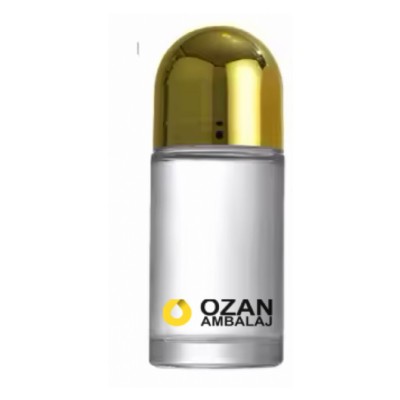 50 ml Rollon �i�esi Plastik Toplu Gold Kapakl� Deodorant �i�esi