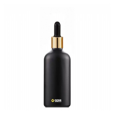 50 ml Siyah Cam �i�e Gold Siyah Damlal�k Toptan �thal