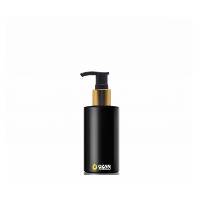 50 ml Siyah Polietilen �i�e Gold Siyah Pompal� Silindir HDPE �i�e