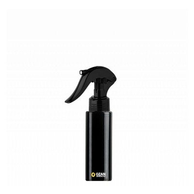 50 ml Siyah Silindir Pet �i�e Siyah Trigger Spreyli Toptan