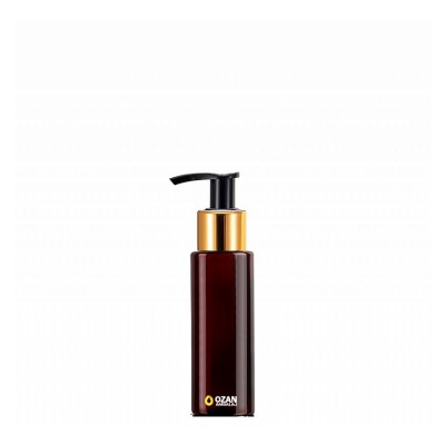 50 ml Toptan Amber Silindir Pet �i�e Gold Siyah Losyon S�v� Sabun Pompas�