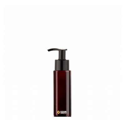 50 ml Toptan Amber Silindir Pet �i�e Siyah Losyon S�v� Sabun Pompas�