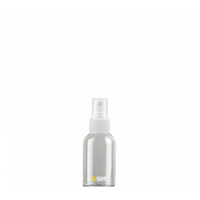 50 ml Toptan �effaf Pet �i�e Beyaz Parmak Spreyli