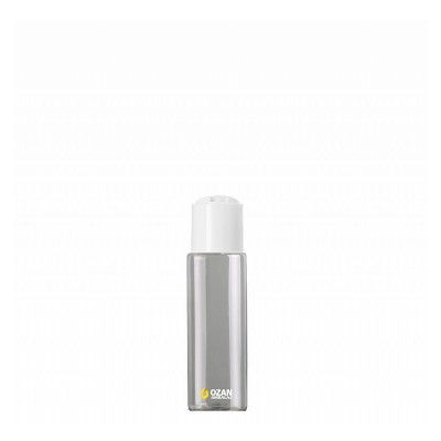 50 ml Toptan �effaf Silindir Pet �i�e Beyaz Disctop Kapak