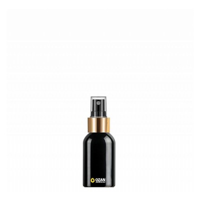 50 ml Toptan Siyah Pet �i�e Gold Siyah Parmak Spreyli