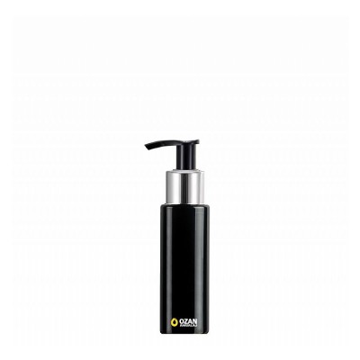 50 ml Toptan Siyah Silindir Pet �i�e G�m�� Siyah Losyon S�v� Sabun Pompas�
