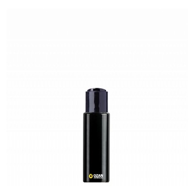 50 ml Toptan Siyah Silindir Pet �i�e Siyah Disctop Kapak