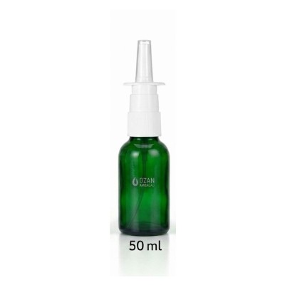 50 ml Ye�il Cam �i�e Beyaz Nasal Sprey - Burun Sprey