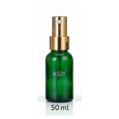 50 ml Ye�il Cam �i�e Gold Parmak Sprey