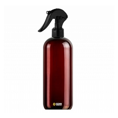 500 ml Amber Pet �i�e Siyah Trigger Spreyli Toptan