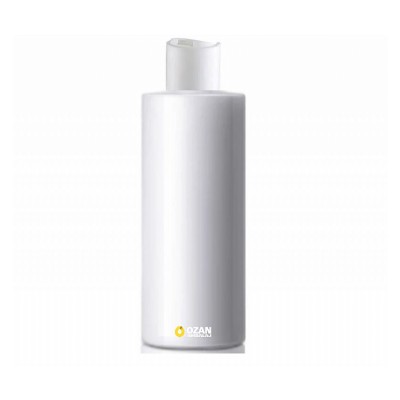 500 ml Beyaz Polietilen �i�e Beyaz Disctop Kapakl� Silindir HDPE �i�e
