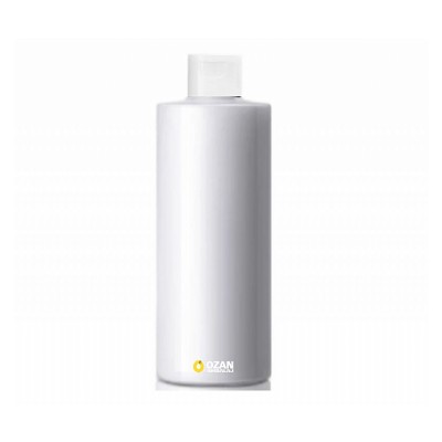 500 ml Beyaz Polietilen �i�e Beyaz Fliptop Kapakl� Silindir HDPE �i�e