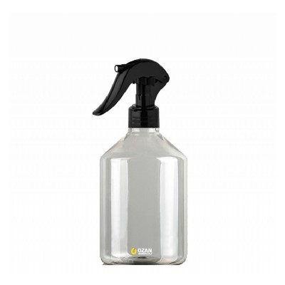 500 ml �effaf Pet Konik �i�e Siyah Trigger Spreyli Toptan