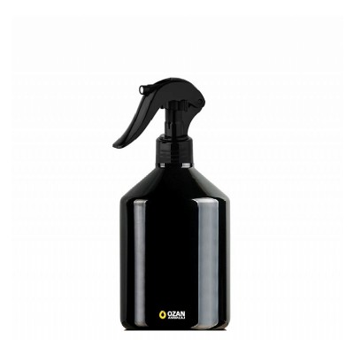 500 ml Siyah Pet Konik �i�e Siyah Trigger Spreyli Toptan