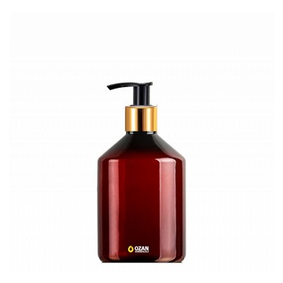 500 ml Toptan Amber Konik Pet �i�e Gold Siyah Losyon S�v� Sabun Pompas�