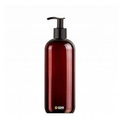 500 ml Toptan Amber Pet �i�e Siyah Losyon S�v� Sabun Pompas�