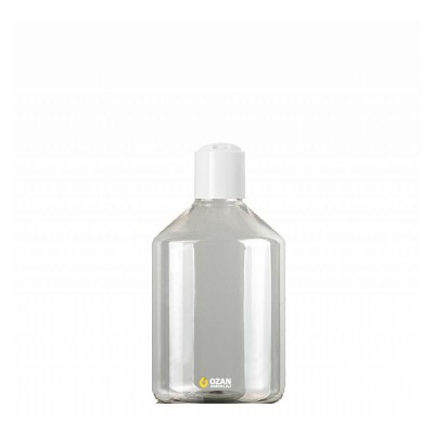 500 ml Toptan �effaf Konik Pet �i�e Beyaz Disctop