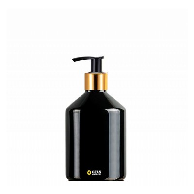 500 ml Toptan Siyah Konik Pet �i�e Gold Siyah Losyon S�v� Sabun Pompas�
