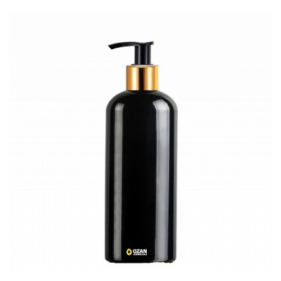 500 ml Toptan Siyah Pet �i�e Gold Siyah Losyon S�v� Sabun Pompas�