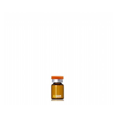 6 ml Amber Cam Flekon Vial Si�e Turuncu Flipoff Kapak