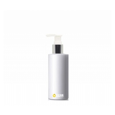 60 ml Beyaz Polietilen �i�e G�m�� Beyaz Pompal� Silindir HDPE �i�e