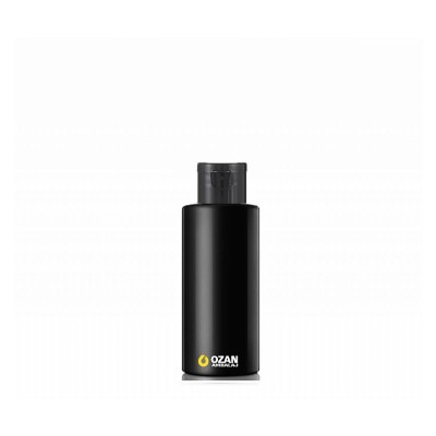 60 ml Siyah Polietilen �i�e Siyah Fliptop Kapakl� Silindir HDPE �i�e