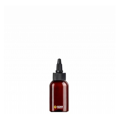 60 ml Toptan Amber Pet �i�e Siyah Asans�r Kapak