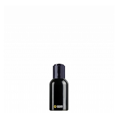 60 ml Toptan Siyah Pet �i�e Siyah Disctop Kapak