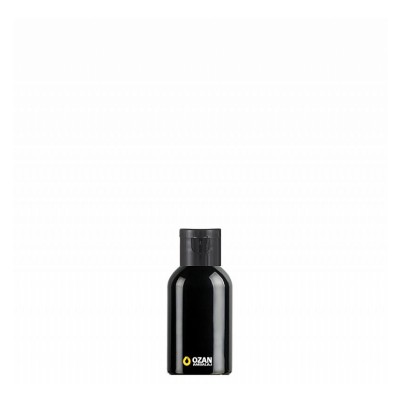 60 ml Toptan Siyah Pet �i�e Siyah Fliptop Kapak