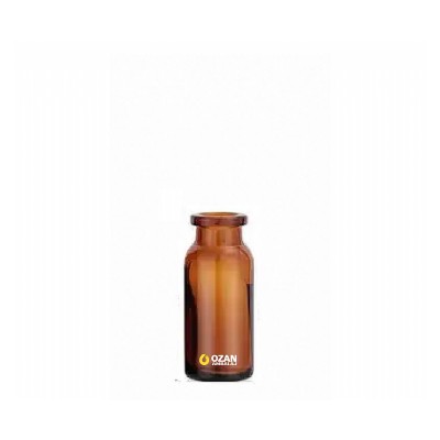 8 ml Amber Penisilin Flekon �i�esi Plastik Kapak Ve T�pal�