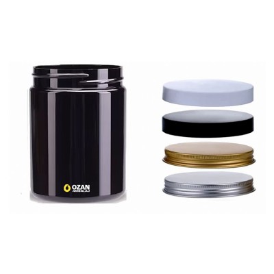 TK 63200 200 ml Siyah Pet Kavanoz