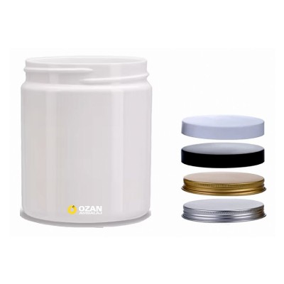 TK 89500 500 ml Beyaz Pet Kavanoz