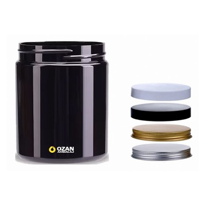 TK 89500 500 ml Siyah Pet Kavanoz