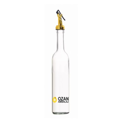 Toptan 750 ml �effaf Zeytin Ya�� �i�esi Gold Ya� T�pas�
