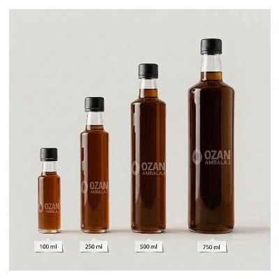 Toptan Sirke �i�esi 100 ml �effaf Dorika Kilitli Kapak