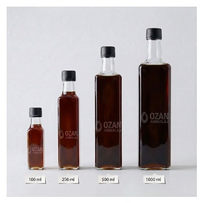 Toptan Sirke �i�esi 100 ml �effaf Marasca Kilitli Kapak