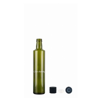 Toptan Zeytin Ya�� �i�esi 250 ml Ye�il Dorika Kilitli Kapak